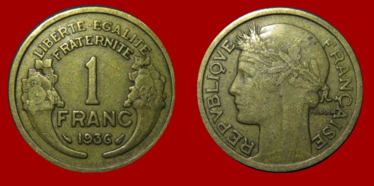 1 franc Morlon 1936  Empire des Monnaies