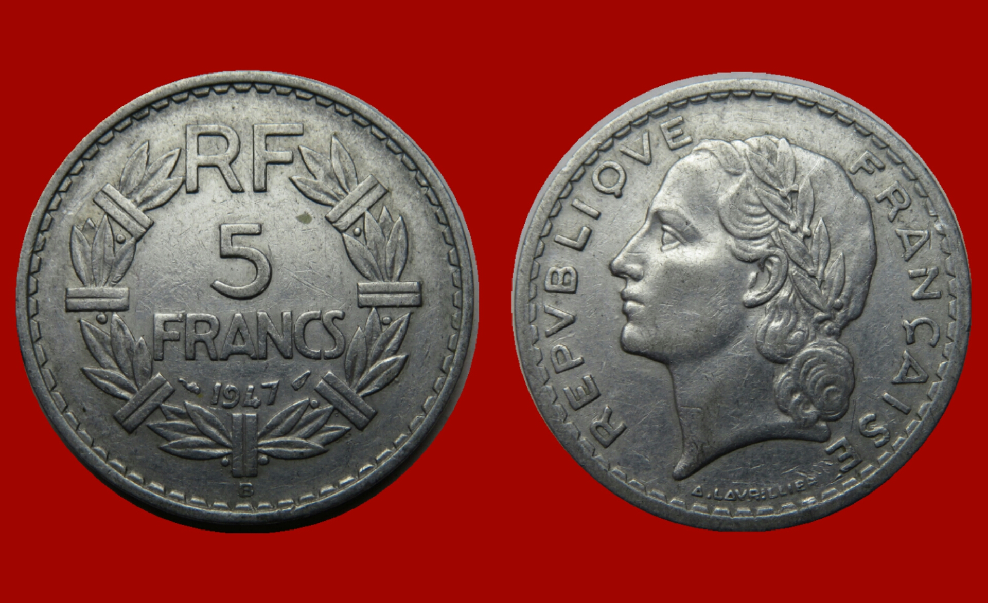 5 Francs Lavrillier 1947 B Empire Des Monnaies