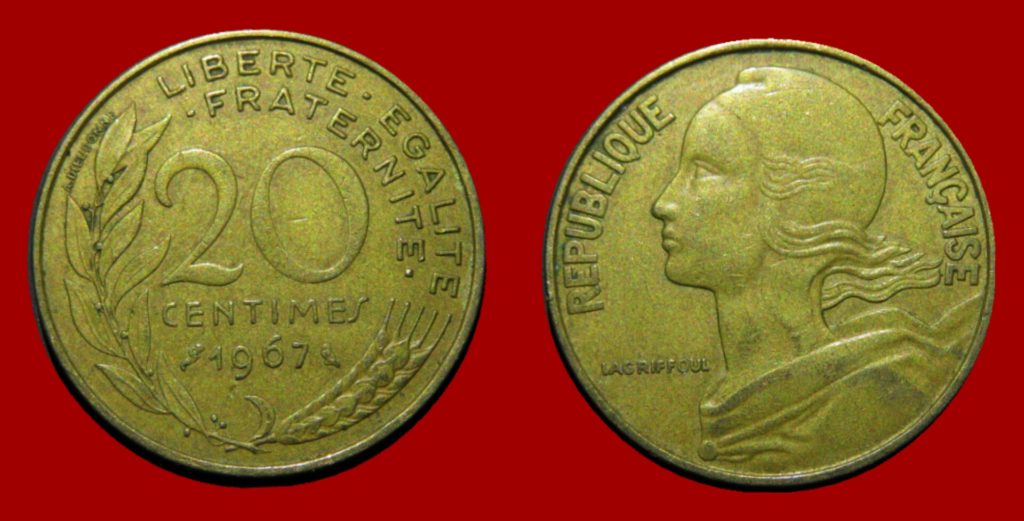 20 centimes Lagriffoul 1967 Empire des Monnaies