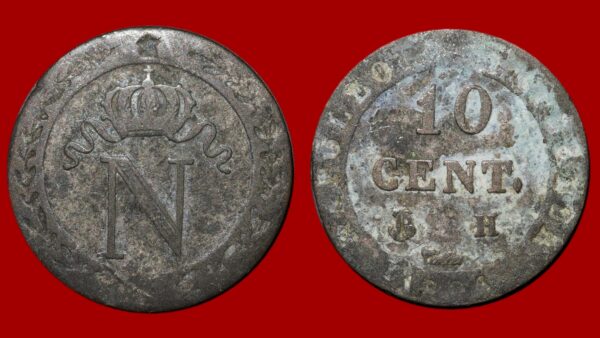 10 centimes Napoléon I 1808 H