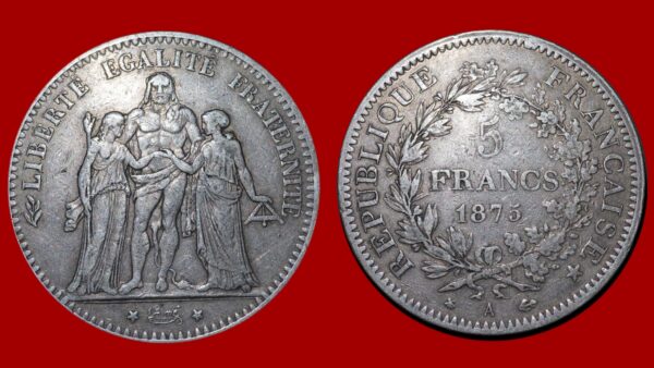 5 Francs Hercule 1875 A