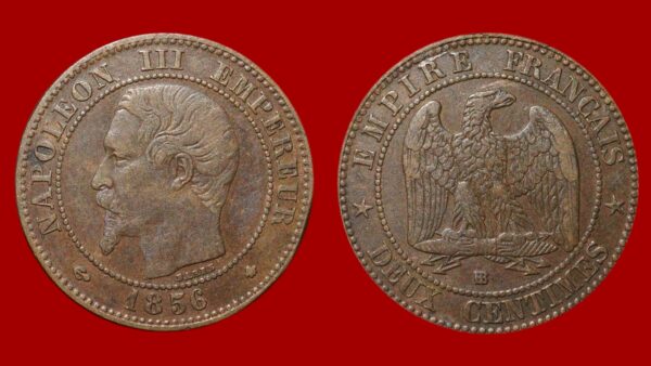 2 centimes Napoléon III 1856 BB