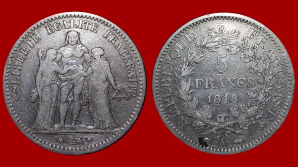 5 Francs Hercule 1848 A