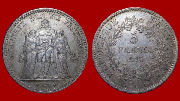 5 Francs Hercule 1873 A