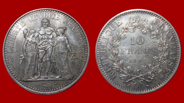 10 Francs Hercule 1967