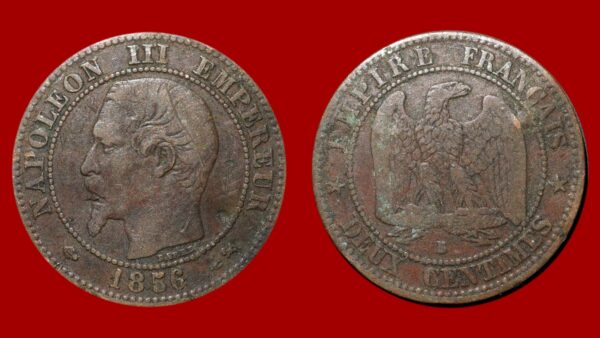 2 centimes Napoléon III 1856 BB