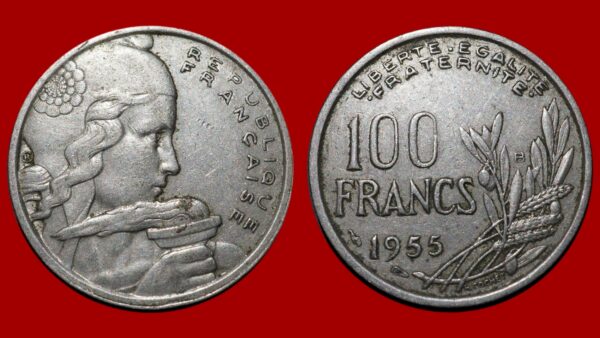 100 francs Cochet 1955 B