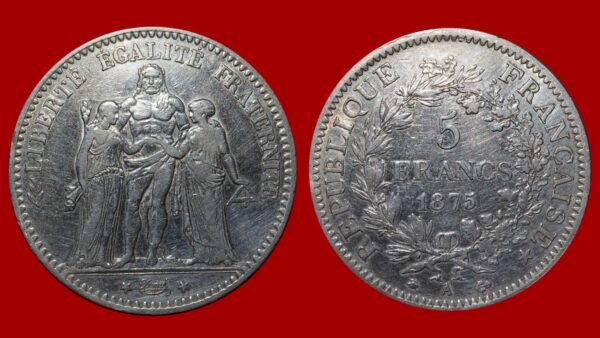 5 Francs Hercule 1875 A