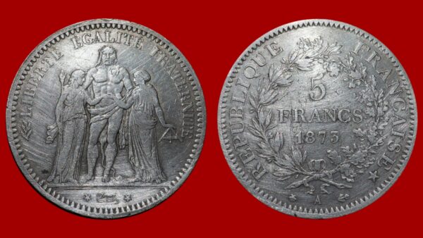 5 Francs Hercule 1873 A