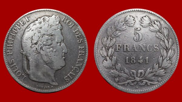 5 Francs Louis Philippe Ier 1841 BB