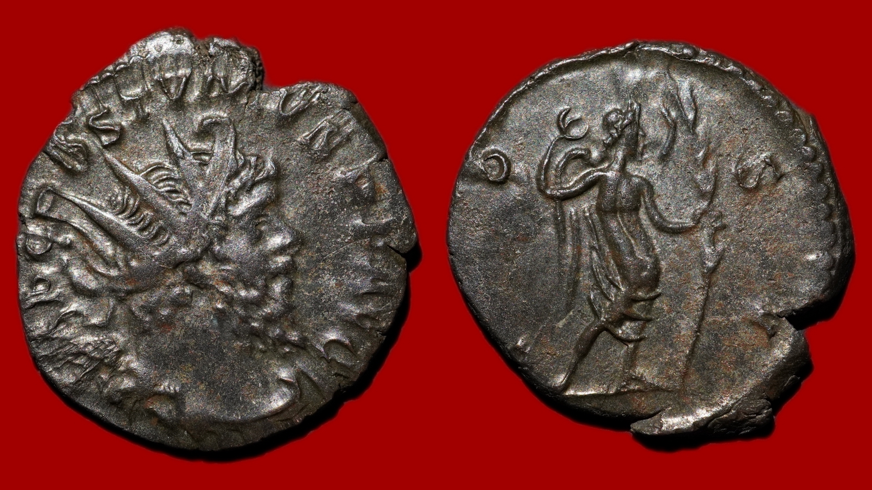 Monnaie Romaine Antoninien Postume - Victoria, 261 Ap. JC, Billon, RIC.89