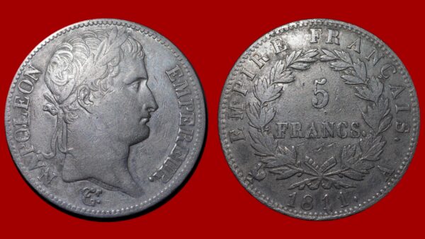 5 Francs Napoléon Ier 1811 A