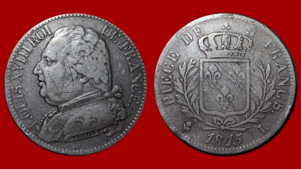 5 Francs Louis XVIII 1815 L
