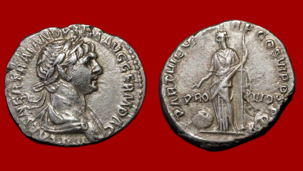 denier de trajan avers et revers