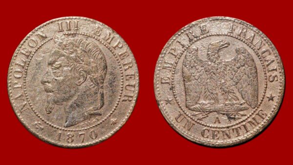 1 centime Napoléon III 1870 A