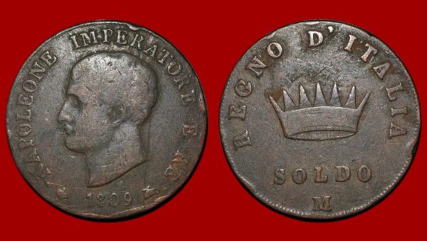 Italie - 1 Soldo Napoléon Ier 1809 M