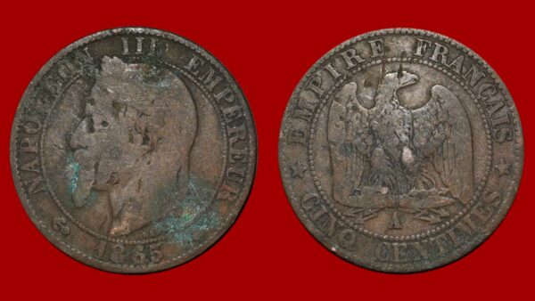 5 centimes Napoléon III 1865 A