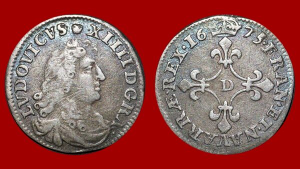 Louis XIV  - 4 sols dit "des Traitants" 1675 Vimy-en-Lyonnais