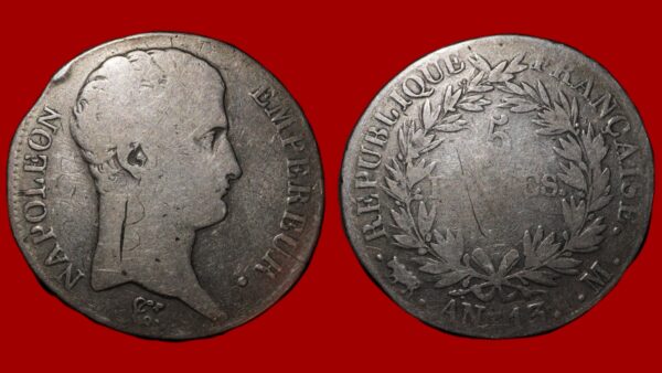 5 Francs Napoléon Ier AN 13 M