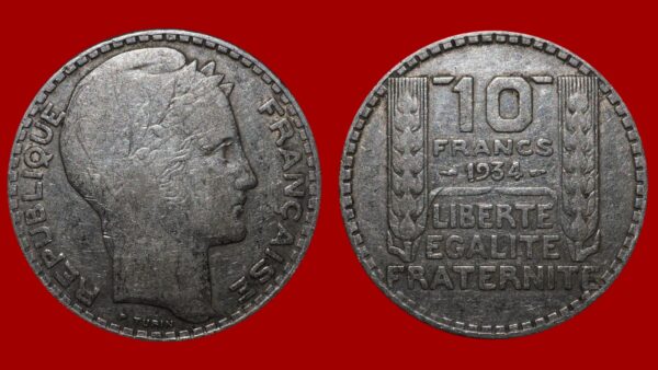 10 francs Turin 1934