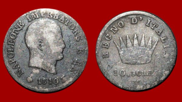 Italie - 10 Soldi Napoléon Ier 1810 M