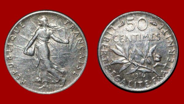 50 centimes Semeuse 1916