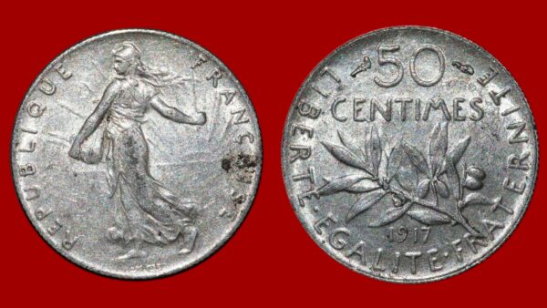 50 centimes Semeuse 1917