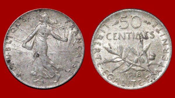 50 centimes Semeuse 1918