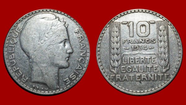 10 francs Turin 1934