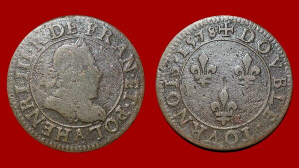 Henri III - Double Tournois 1578 A