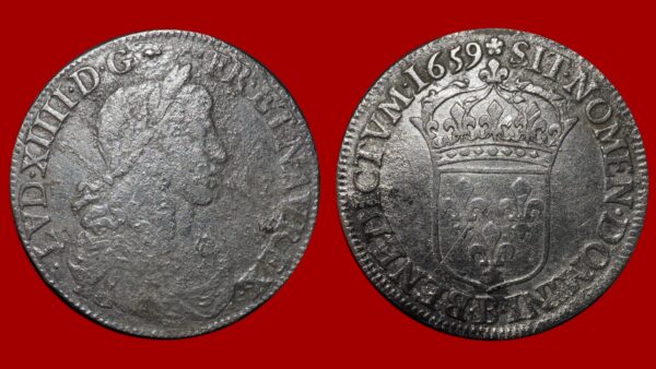 Louis XIV  - Demi-écu au buste Juvénile, 1659 B