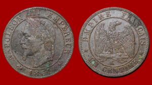 1 centime Napoléon III 1861 K