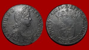 Louis XIV - Écu à la mèche longue 1653 L (Bayonne)