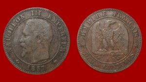 2 centimes Napoléon III 1857 A