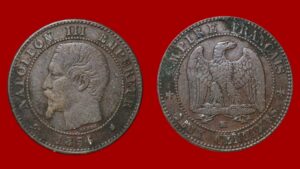 2 centimes Napoléon III 1856 K