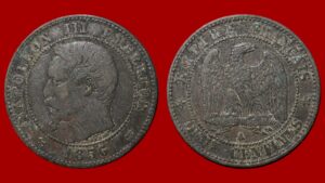 2 centimes Napoléon III 1856 A