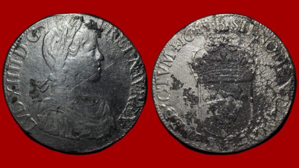 Louis XIV  - Écu à la mèche longue 1653 Bayonne