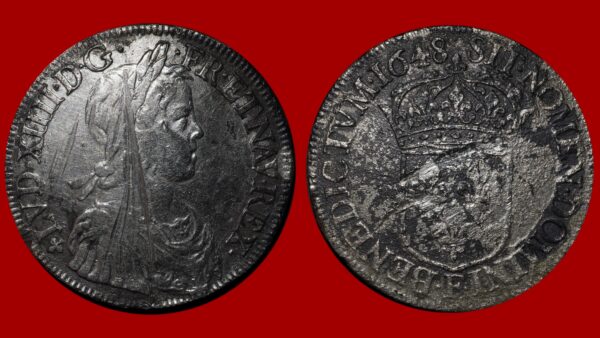 Louis XIV  - Écu à la mèche longue 1648 F (Angers)