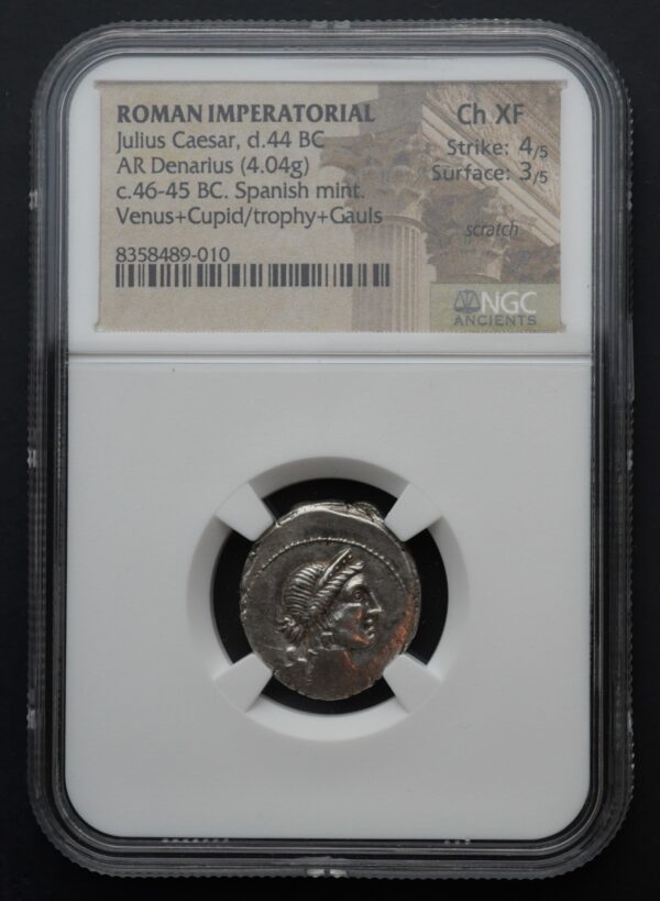 Jules César - Denier (NGC) – Image 2