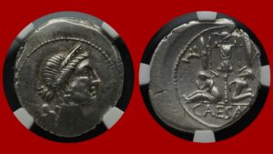 Jules César - Denier (NGC)