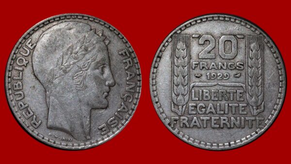 20 francs Turin 1929