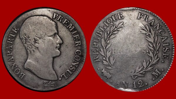 5 Francs Napoléon Ier AN 12 M