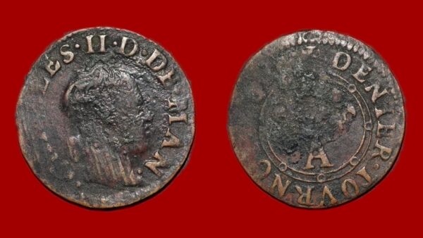 Charles II de Gonzague - Denier Tournois Charleville