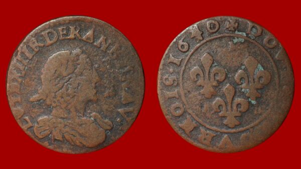 Louis XIII - Double Tournois 1640 Ateliers de l'axe Loire-Rhône