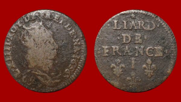 Louis XIV  - Liard 1656 I