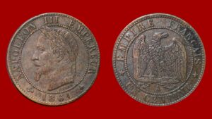 1 centime Napoléon III 1861 A