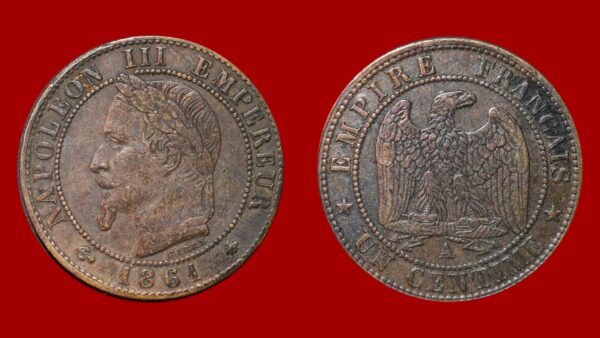 1 centime Napoléon III 1861 A