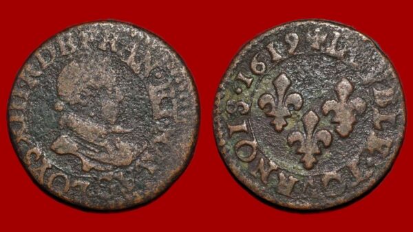 Louis XIII - Double Tournois 1619 Poitiers