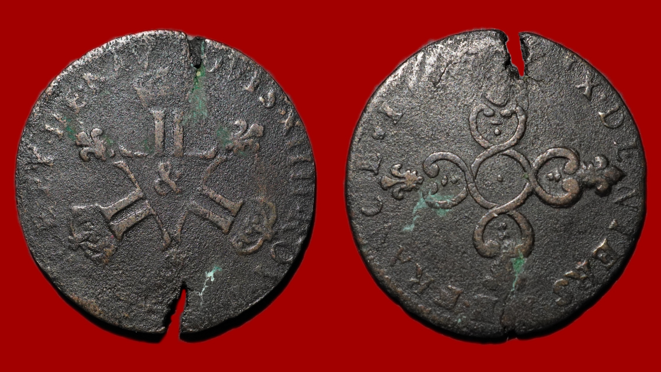 Louis XIV - 6 deniers dits "Dardenne"