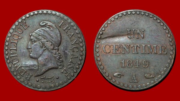 1 Centime Dupré 1849 A